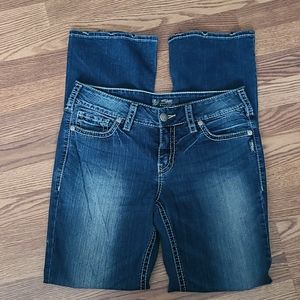 Silver Suki Mid Slim Boot Cut Jeans Size W32 L33